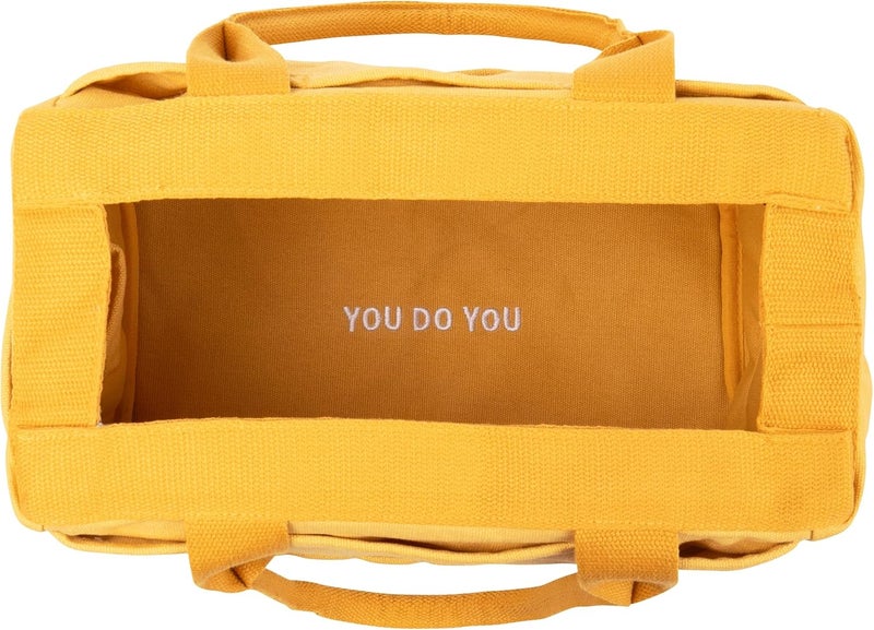 Soolla Studio Bag: Pottery Tool Bag, Art Supply Storage, Knitting Yarn Organizer, Crochet Projects, & Washable Craft Tote, 30 Pockets, 25+ Canvas Colors, Student Artist Gift (Sunset Mustard) - Image 4